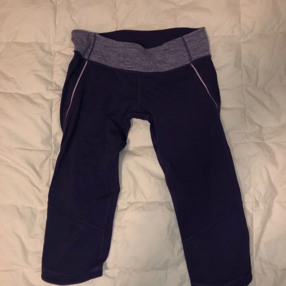 Hplululemon Excel Crop Concord Grape Legging - image 6